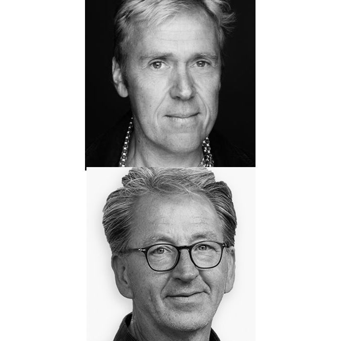 portretfoto van Hans Fischer en Ernst Abbing